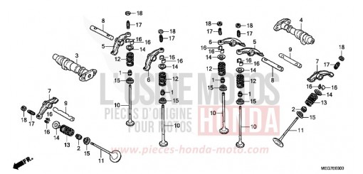 VALVOLA ALBERO A CAMME VT750CSC di 2012